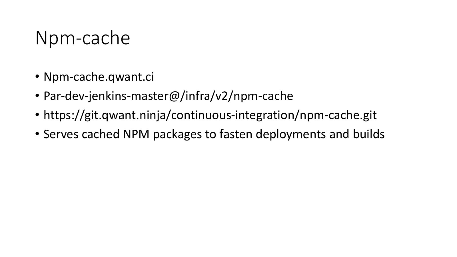 Présentation « CI Infra » — page 7 sur 15